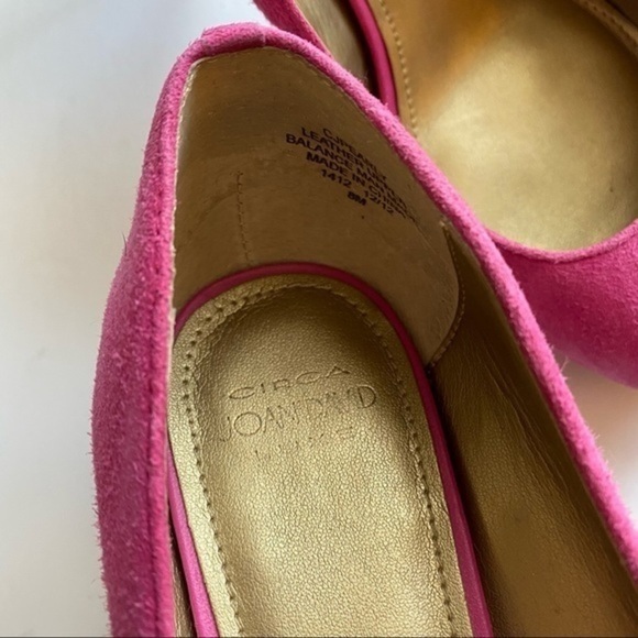 Circa Joan & David Luxe • Pink Suede Pump Hees - Picture 3 of 5